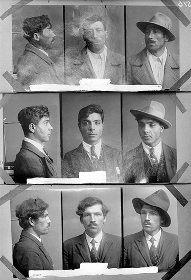 Polizeifotografien als Â»TypenbilderÂ«, um 1930